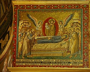 Mosaic in the Apse with the Death of the Virgin Mary